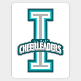 Illinois Cheerleader Sticker